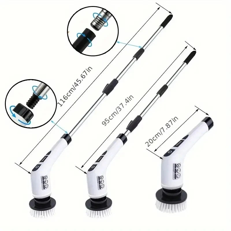 TitanScrub Pro 8-in-1 Extendable Power Spinner